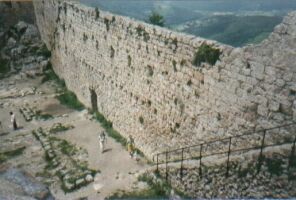 Interior of the fortifications atop Montségur