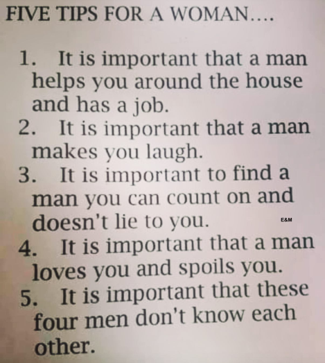 5 tips for a woman
