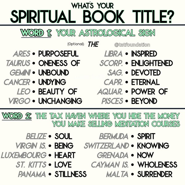 your spiritual book title