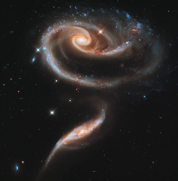 Arp 273 interacting galaxies