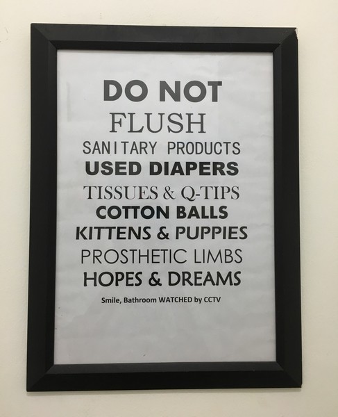 do not flush