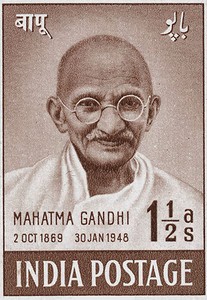 Gandhi postage stamp