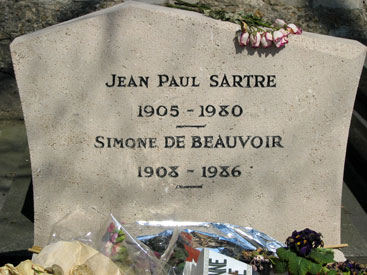 satre's tombstone