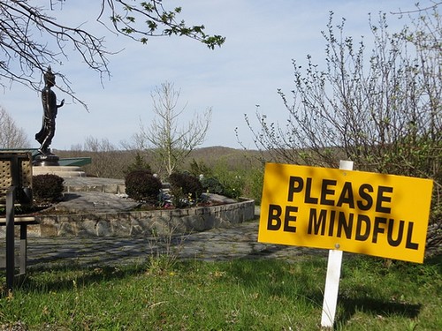Please Be Mindful sign