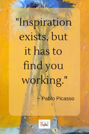 Picasso quote on inspiration