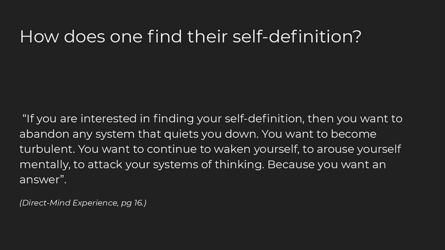 Self-Definition 7