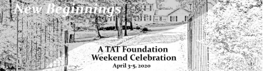 TAT April 3-5, 2020 Spiritual Retreat Weekend Banner