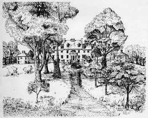 Sketch of the historic Claymont 
Society Mansion, site of the TAT August Workshop