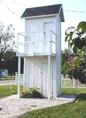 double-decker outhouse
