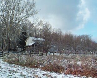 Richard Rose farmhouse in winter